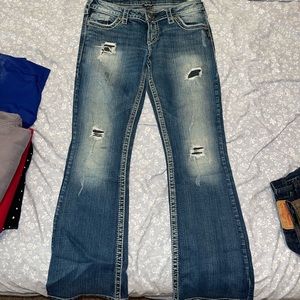 Silver bootcut jeans